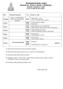 thumbnail of Farské oznamy od 24.11.2025 do 30.11.2025