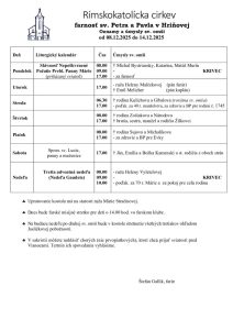 thumbnail of Farské oznamy od 08.12.2025 do 14.12.2025