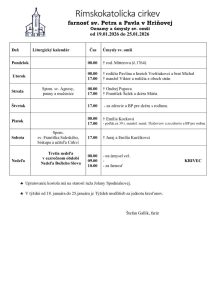 thumbnail of Farské oznamy od 19.01.2026 do 25.01.2026