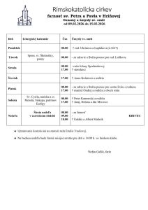 thumbnail of Farské oznamy od 09.02.2026 do 15.02.2026